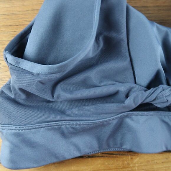 AVIA DARK GREY SPORTS BRA WITH TWIST MESH BACK THICK REMOVABLE PADDING SIZE XL - Picture 4 of 4